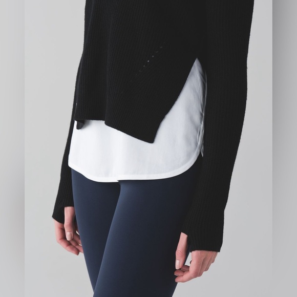 🍒 CHIC + COZY!! 💜 EUC Lululemon Seva Sweater | Sz 6 | Black Cherry | Retail $106 - Picture 13 of 14